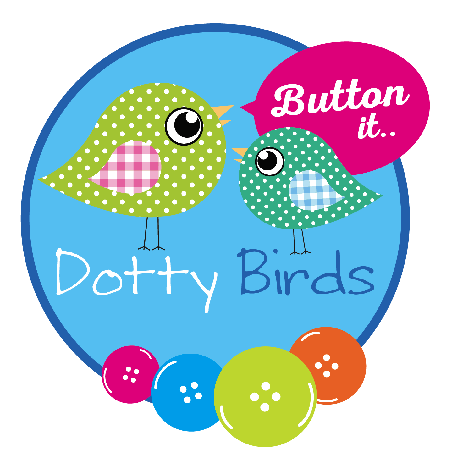 Dotty Birds - Button It Packs